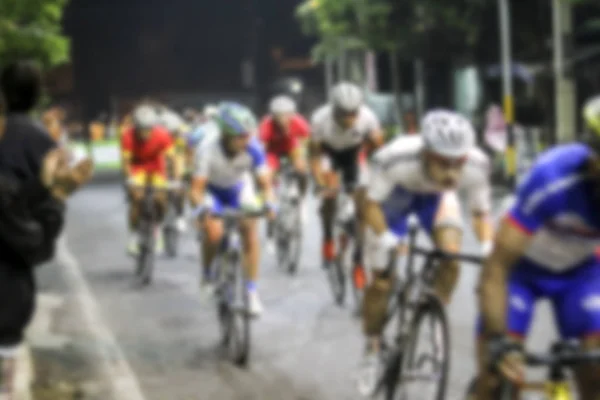 Borroso Campeonato Asiático de Ciclismo durante la carrera de fondo — Foto de Stock