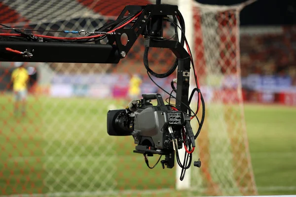 Mjukt fokus och suddiga av professionella cameraman och videokamera — Stockfoto