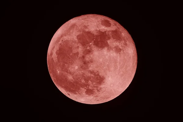 Lua cheia de sangue na noite escura — Fotografia de Stock