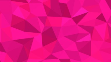 Çokgen biçiminde derin pembe soyut arkaplan, geometrik vektör