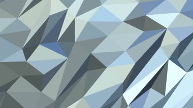 Açık Mavi soyut arkaplan çokgen biçimi, renkli vektör çizimi, üç boyutlu üçgen