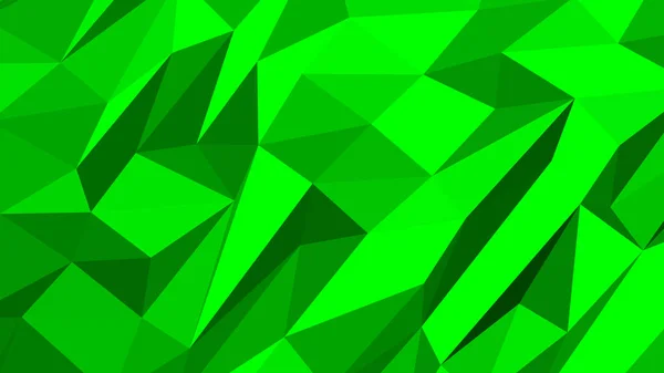 Fondo Abstracto Verde Estilo Poligonal Ilustración Vectorial Colorida Triángulos — Vector de stock