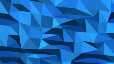 Dodger Mavi soyut arkaplan çokgen tarzı, renkli vektör illüstrasyonu, üç boyutlu üçgen