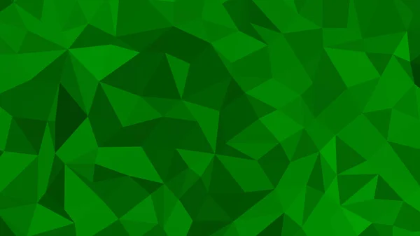 Fundo Abstrato Verde Web Estilo Poligonal Ilustração Vetorial Colorida Triângulos — Vetor de Stock