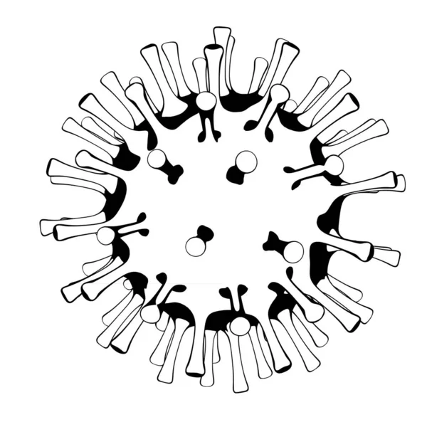 Coronavirus Covid Sars Cov Virus Illustrazione Vettoriale — Vettoriale Stock