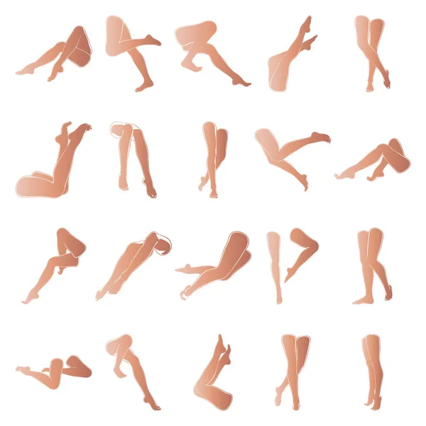 Pedikürlü kadın bacakları, beyaz arka planda izole edilmiş güzel kadın bacakları.