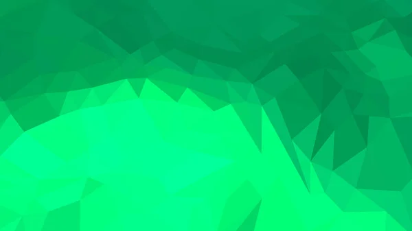 春の緑多角形の抽象的な背景 カラフルなベクトルイラスト 3D三角形 — ストックベクタ