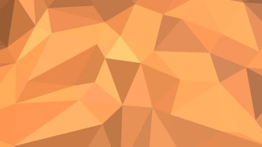 Çokgen biçiminde Sandy Brown soyut arkaplan, renkli vektör çizimi, 3 boyutlu üçgen