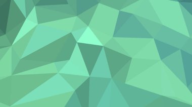 Çokgen biçiminde orta Akuamarin soyut arkaplan, renkli vektör çizimi, 3D üçgen