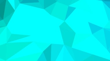 Çokgen biçiminde Aqua soyut arkaplanı, renkli vektör illüstrasyonu, 3 boyutlu üçgen