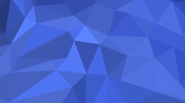 Çokgen biçiminde Royal Blue soyut arkaplan, renkli vektör illüstrasyonu, 3 boyutlu üçgen