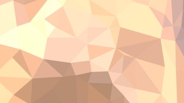 Şeftali kabartması soyut arkaplan çokgen tarzı, renkli vektör illüstrasyonu, üç boyutlu üçgen