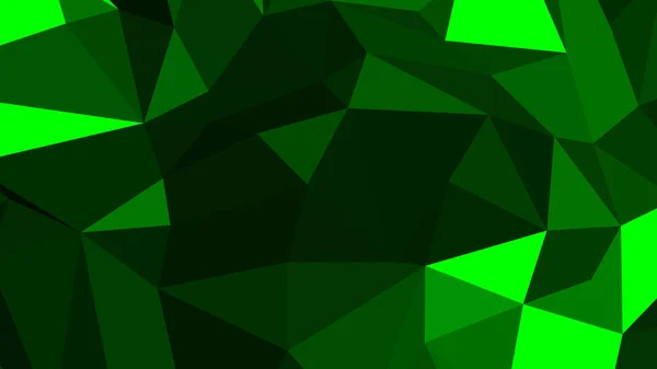 Grön Abstrakt Bakgrund Polygonal Stil Färgglada Vektor Illustration Trianglar — Stock vektor