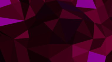 Çokgen biçiminde indigo soyut arkaplan, renkli vektör çizimi, 3 boyutlu üçgen