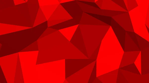 Fond Abstrait Rouge Dans Style Polygonal Illustration Vectorielle Colorée Triangles — Image vectorielle