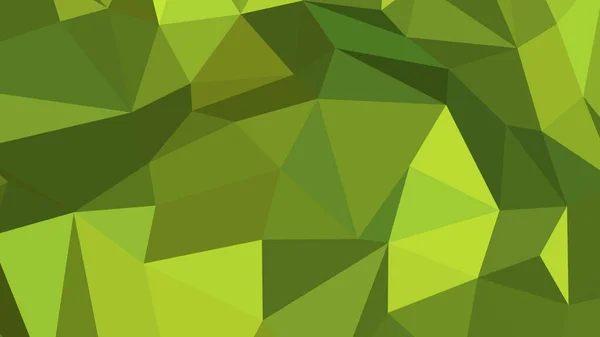Fundo Abstrato Verde Amarelo Estilo Poligonal Ilustração Vetorial Colorida Triângulos — Vetor de Stock