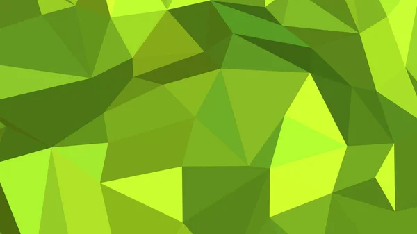 多边形风格的绿色黄色抽象背景 彩色矢量图解 3D三角形 — 图库矢量图片