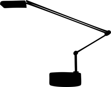 İzole masa lambası vektör illüstrasyonu
