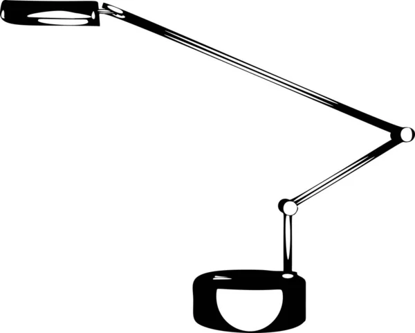 Isolerad Tabell Lampa Vektor Illustration — Stock vektor