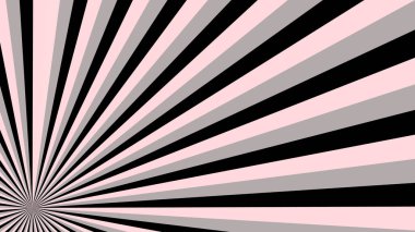 Siyah ve gri ışınlı soyut yıldız patlaması arka planı. Sancak vektör illüstrasyonu.