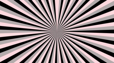 Siyah ve gri ışınlı soyut yıldız patlaması arka planı. Sancak vektör illüstrasyonu.