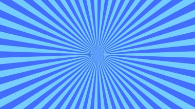 Mavi ışınlı soyut yıldız patlaması arka planı. Sancak vektör illüstrasyonu.