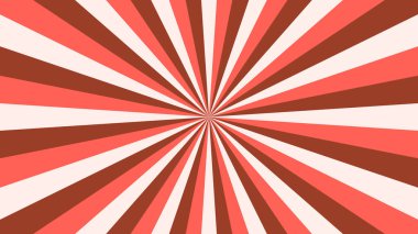 Kırmızı ışınlı soyut yıldız patlaması arka planı. Sancak vektör illüstrasyonu.