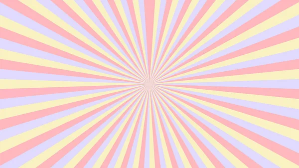 Soyut yıldız patlaması arka planında sarı, kırmızı ışınlar. Sancak vektör illüstrasyonu.