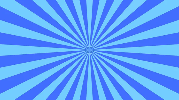 Mavi ışınlı soyut yıldız patlaması arka planı. Sancak vektör illüstrasyonu.