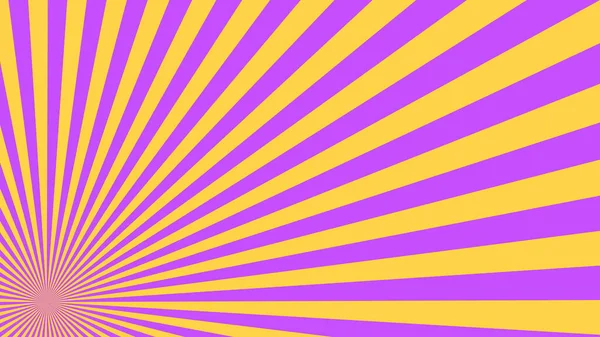 要旨黄色紫外光によるバースト背景 バナーベクトルイラスト — ストックベクタ