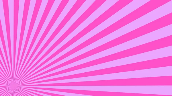 Abstrakt Starburst Bakgrund Med Rosa Strålar Banner Vektor Illustration — Stock vektor