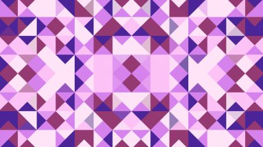Kiraz, pembe, mor ve mavi çokgenli soyut geometrik arkaplan.
