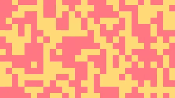 黄色和粉色多边形的几何背景 — 图库矢量图片