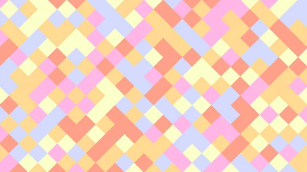 Abstrakter Geometrischer Hintergrund Mit Orangen Rosa Blauen Und Gelben Polygonen — Stockvektor