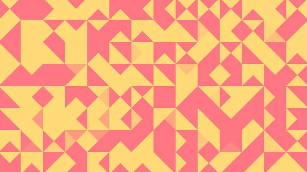Abstrakter Geometrischer Hintergrund Mit Roten Gelben Und Rosa Polygonen — Stockvektor