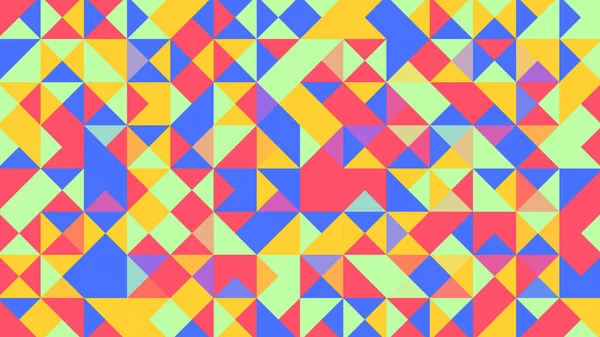 Abstrakter Geometrischer Hintergrund Mit Roten Gelben Blauen Grünen Und Lila — Stockvektor
