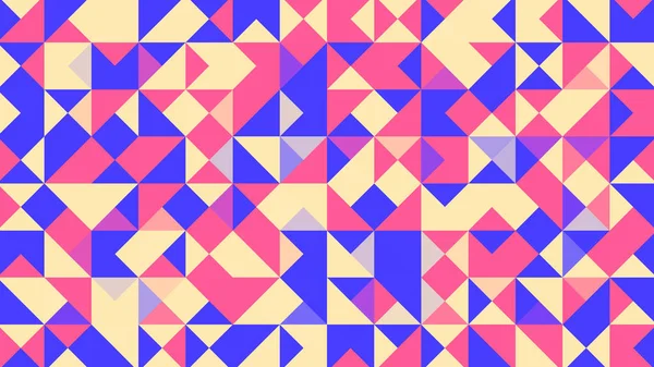 Abstrakter Geometrischer Hintergrund Mit Rosa Blauen Gelben Und Roten Polygonen — Stockvektor