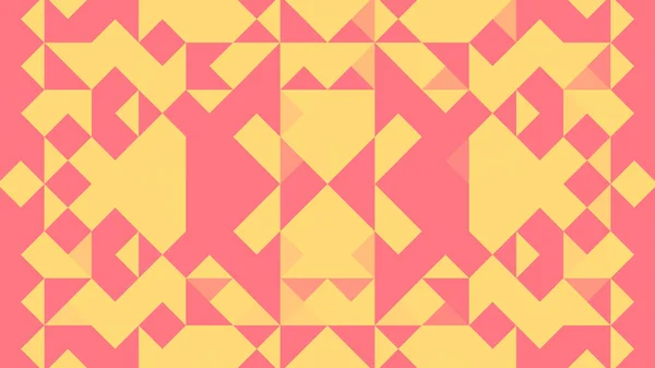 Abstrakter Geometrischer Hintergrund Mit Roten Gelben Und Rosa Polygonen — Stockvektor