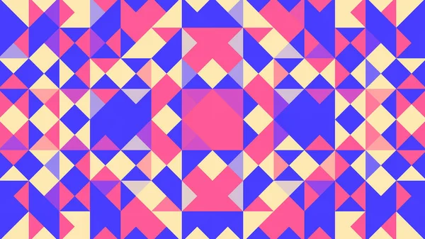 Abstrakter Geometrischer Hintergrund Mit Rosa Blauen Gelben Und Roten Polygonen — Stockvektor