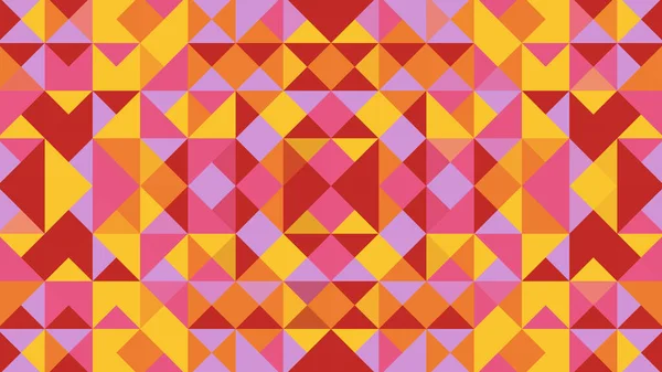 Kırmızı, pembe, mor, turuncu ve sarı çokgenli soyut geometrik arkaplan.