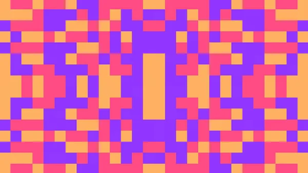 Abstrakter Geometrischer Hintergrund Mit Roten Orangen Und Lila Polygonen — Stockvektor