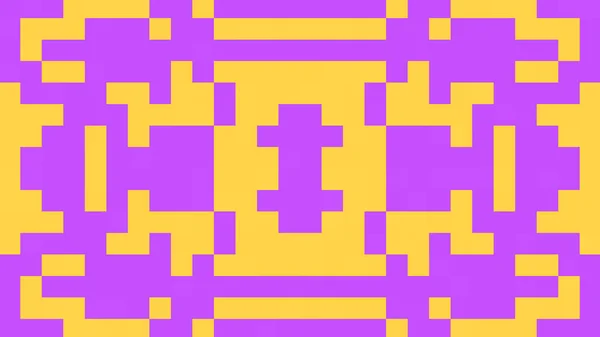 带黄色和紫色多边形的几何背景 — 图库矢量图片