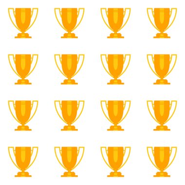 Altın kupa kusursuz desen.