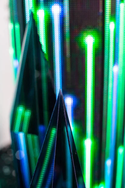 Videowall led de color brillante con alto patrón saturado - clos —  Fotos de Stock