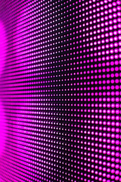 Helle LED-Videowand mit hohem gesättigten Muster - clos — Stockfoto