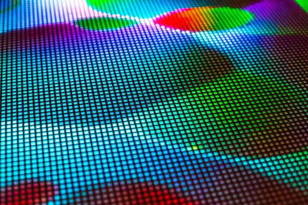 Яркая цветная светодиодная видеостена с высоким насыщенным рисунком - заглушка — стоковое фото