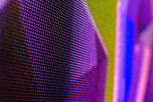 Yüksek doymuş desen - clos ile parlak renkli Led video duvar — Stok fotoğraf