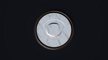 Asgari Kara Mermer Altın arkaplan sanat deco 3D görüntüleme