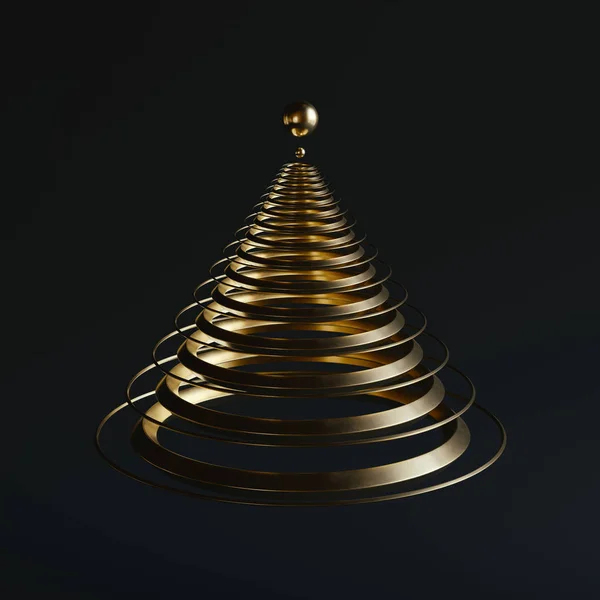 3D Lüks Noel ağacını soyut Minimalizm arkaplanına dönüştür