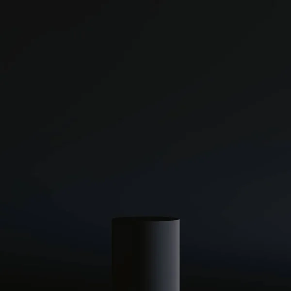 Black Poduim Black Minimalism Background3D Render 로열티 프리 스톡 이미지